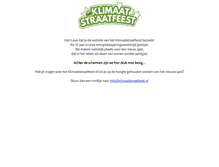 Tablet Screenshot of klimaatstraatfeest.nl